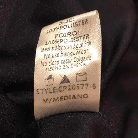 TRAC Navy Blue Floral Print Crochet Lace Cutout Romper One Piece SZ M - Picture 8 of 8